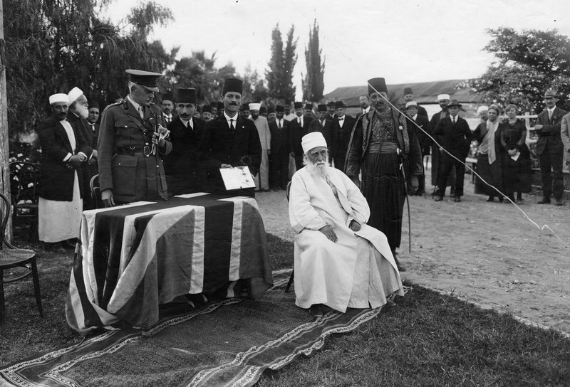 The Knighting of Abdul Baha, Haifa, Palestine, April 27, 1920