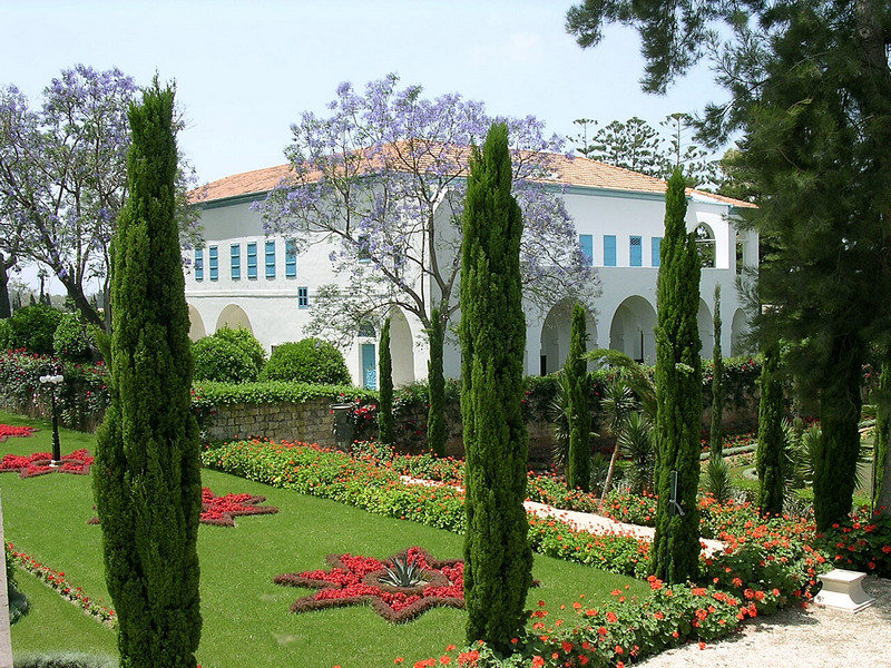 The final place of exile of Bahá'u'lláh: the Mansion at Bahjí, Acre, Israel.