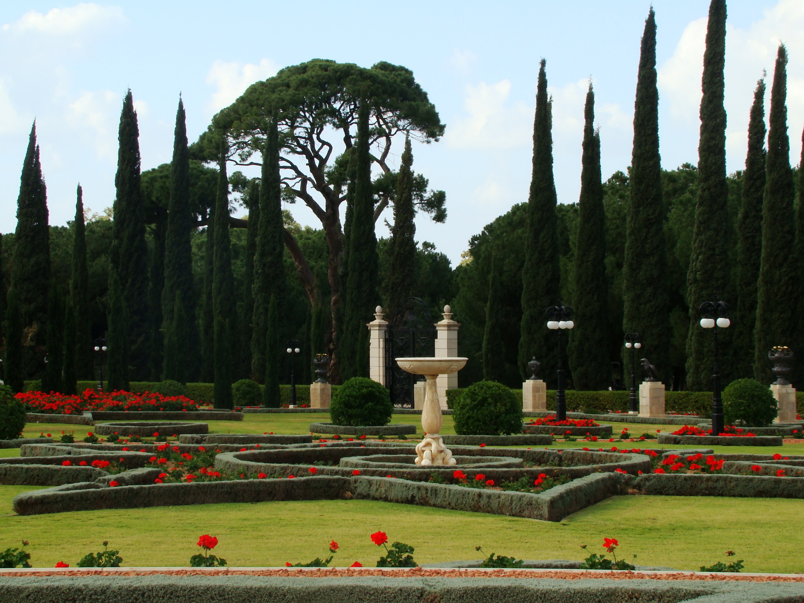 Gardens near the Shrine of Bahá'u'lláh in Acre, Israel