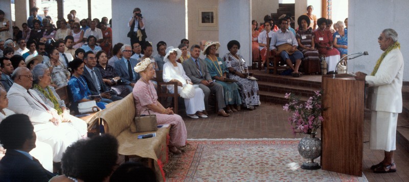 Interior of the Continental Bahá’í House of Worship of Pacific (Panama City, Panama)