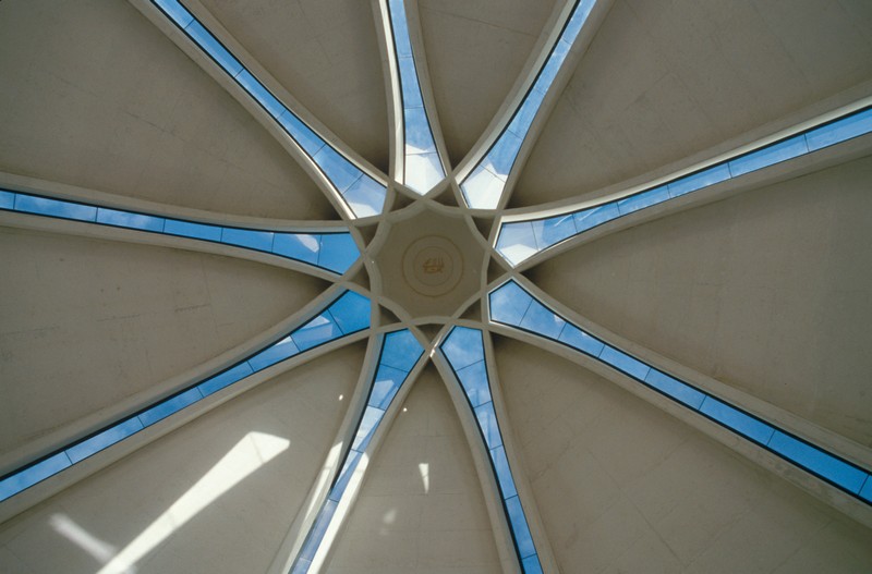 Interior of the Continental Bahá’í House of Worship of Pacific (Panama City, Panama)